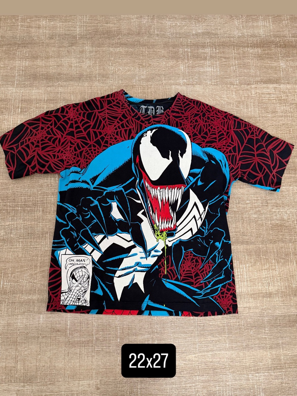 The daily bootgle marvel  Venom Spiderman AOP T-Shirt men’s medium